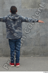 Whole Body Man T poses White Casual Slim Standing Street photo references